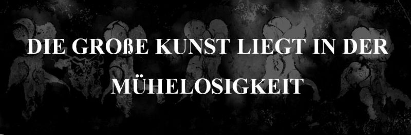 Die große Kunst liegt in de Mühelosigkeit